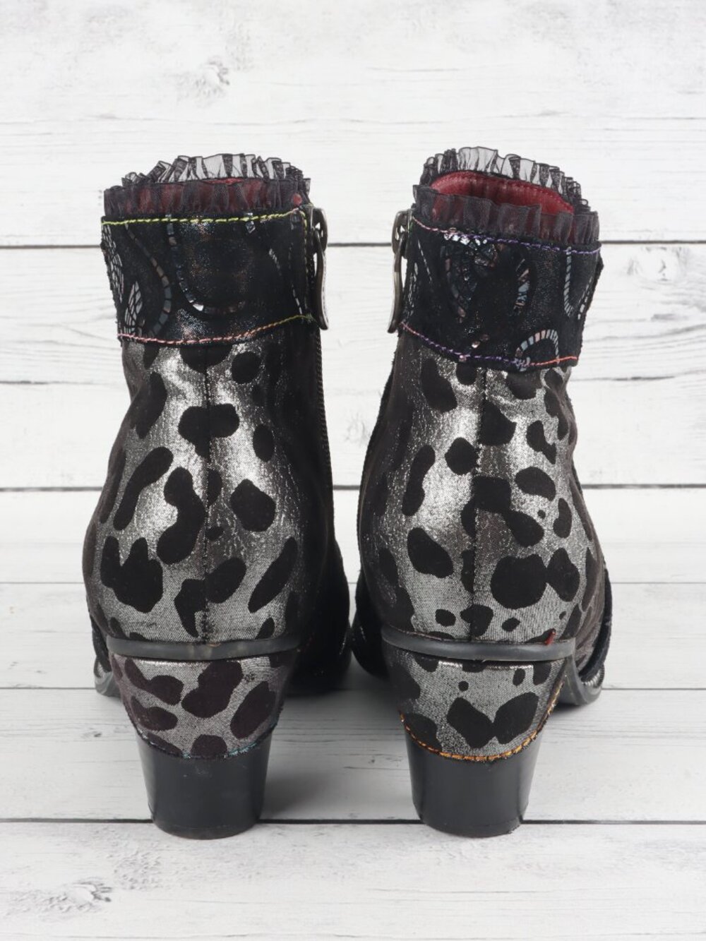 L'Artiste  Dessa Bootie EU 37 / USA 6.5-7 - Black Multi - Picture 4 of 15